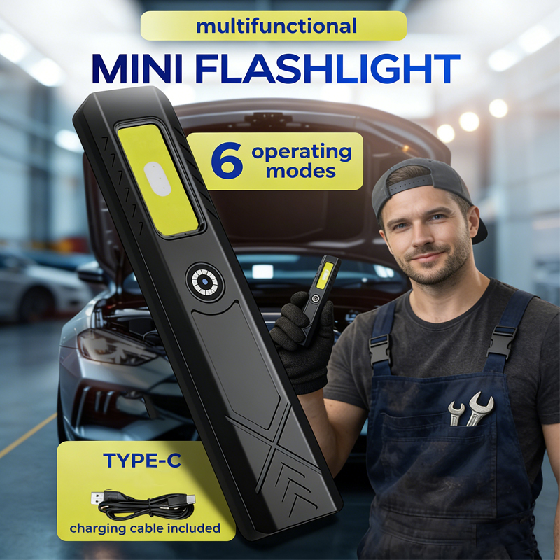 Keychain Flashlight - LED Keychain Flashlight Rechargeable 550LM Portable