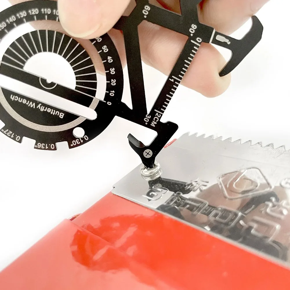 Multitool Credit Card - 20-in-1 Bicycle Multitool Card - Credit