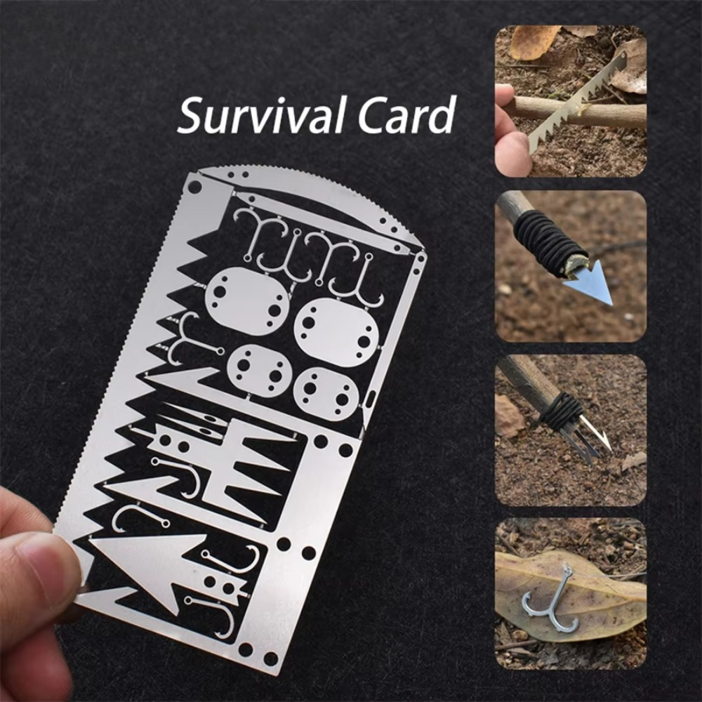 Multitool Credit Card - 22 In 1 Multifunctional Outdoor Camping