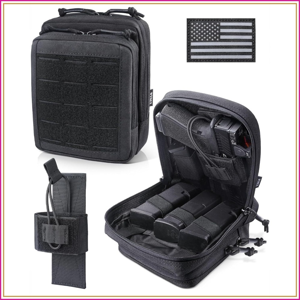 Edc Concealed Carry Belt - Molle Admin Pistol Pouch for Concealed