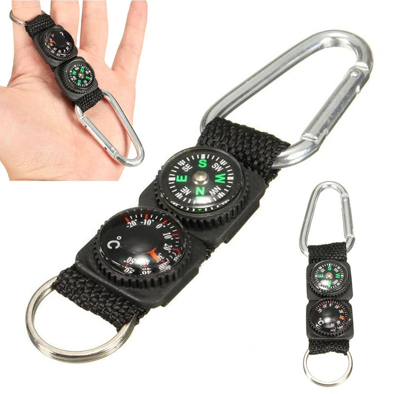 1pc Universal Multifunction 3  – Compass Keychain Mini Bewertung und Preis