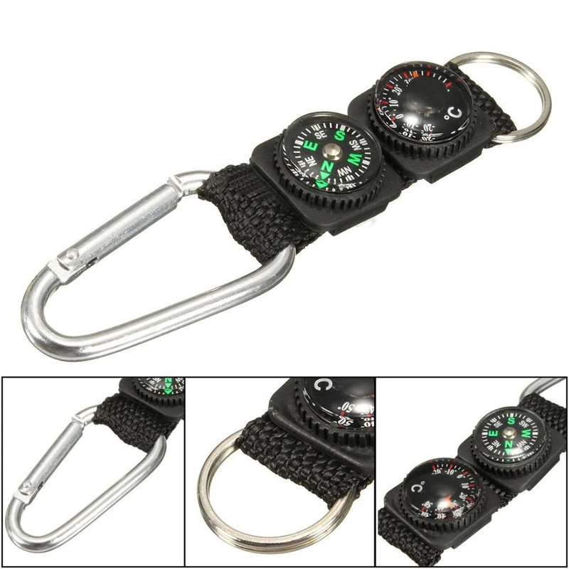 1pc Universal Multifunction 3  – Compass Keychain Mini Bewertung und Preis