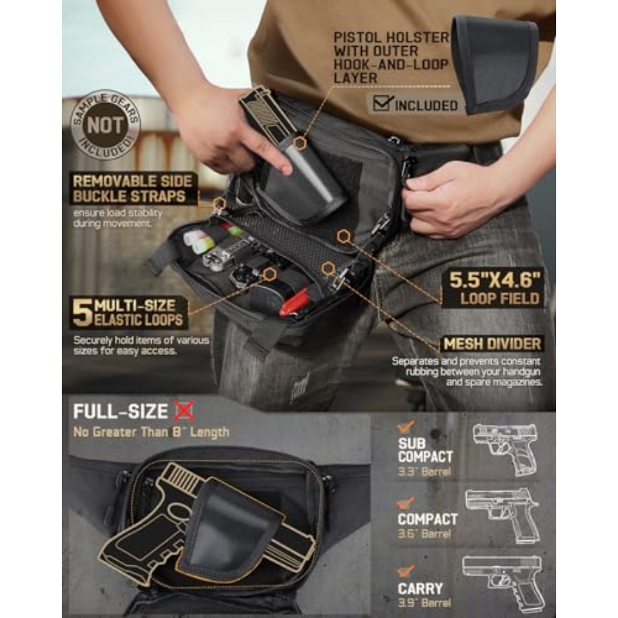 Tactical Concealed Carry Fanny – Edc Concealed Carry Belt Bewertung und Preis