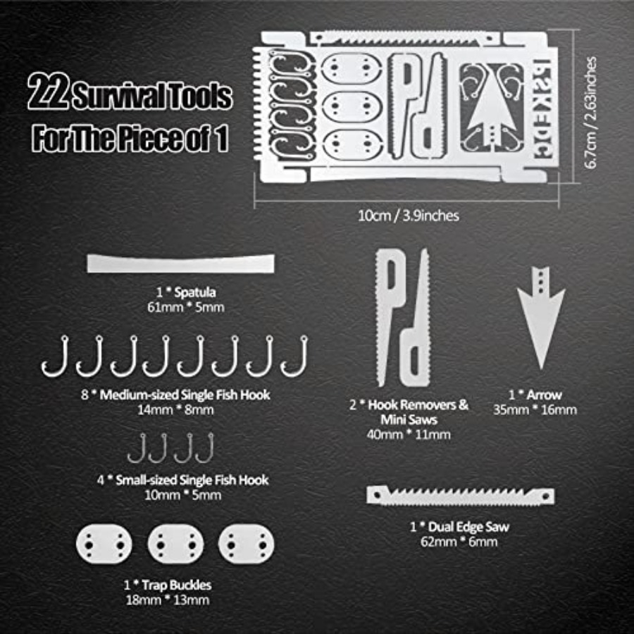 9PCS Survival Card Multitool C – Multitool Credit Card Bewertung und Preis