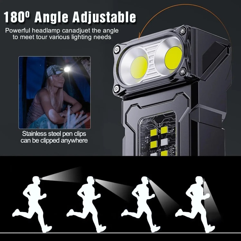 180° Rotatable LED Flashlight  – Keychain Flashlight Bewertung und Preis