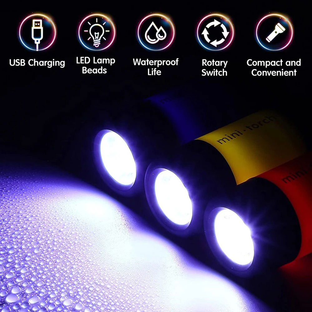 USB Rechargeable Camping Mini  – Keychain Flashlight Bewertung und Preis