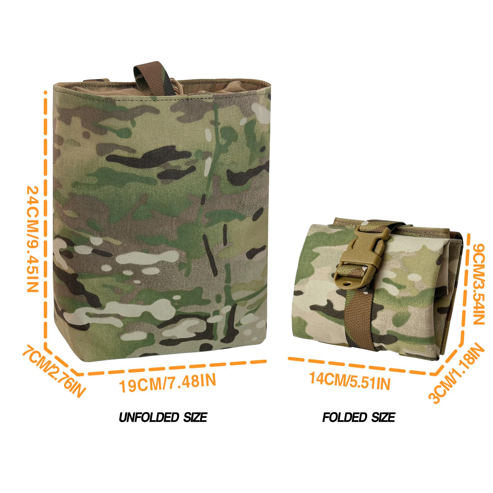 New Molle Folding Dump Drop Ma – Edc Deep Carry Bewertung und Preis