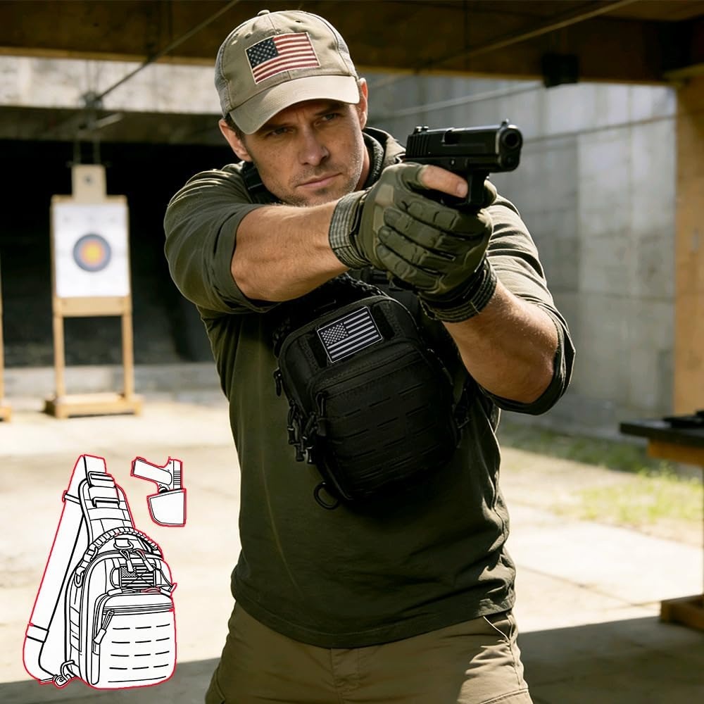 Tactical Sling Bag for Men Con – Edc Carry Gun Bewertung und Preis