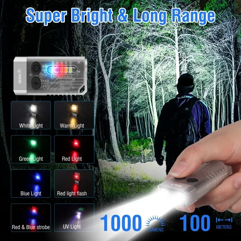 BORUiT V10 Keychain UV LED EDC – Keychain Flashlight Bewertung und Preis