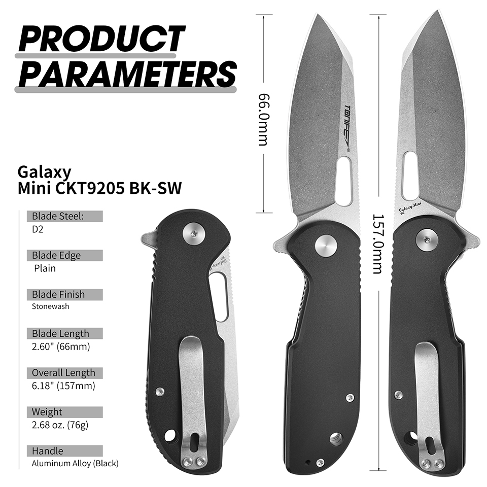 TONIFE Galaxy Mini CKT9205 Fol – Edc Carry Pocket Knife Bewertung und Preis