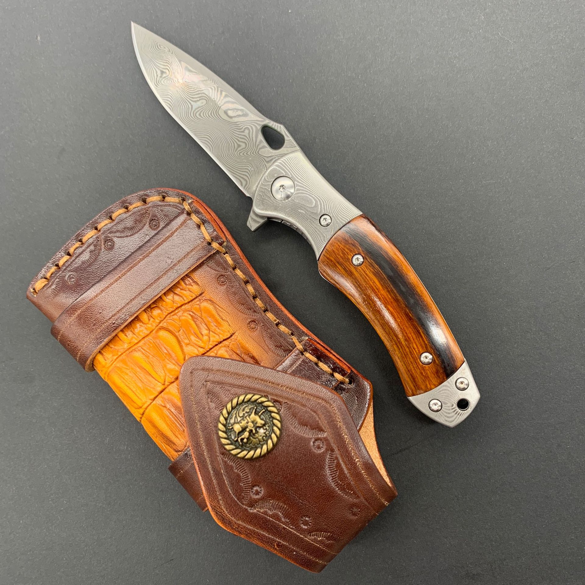 RHON 3.14inch Premium Damascus – Edc Carry Pocket Knife Bewertung und Preis