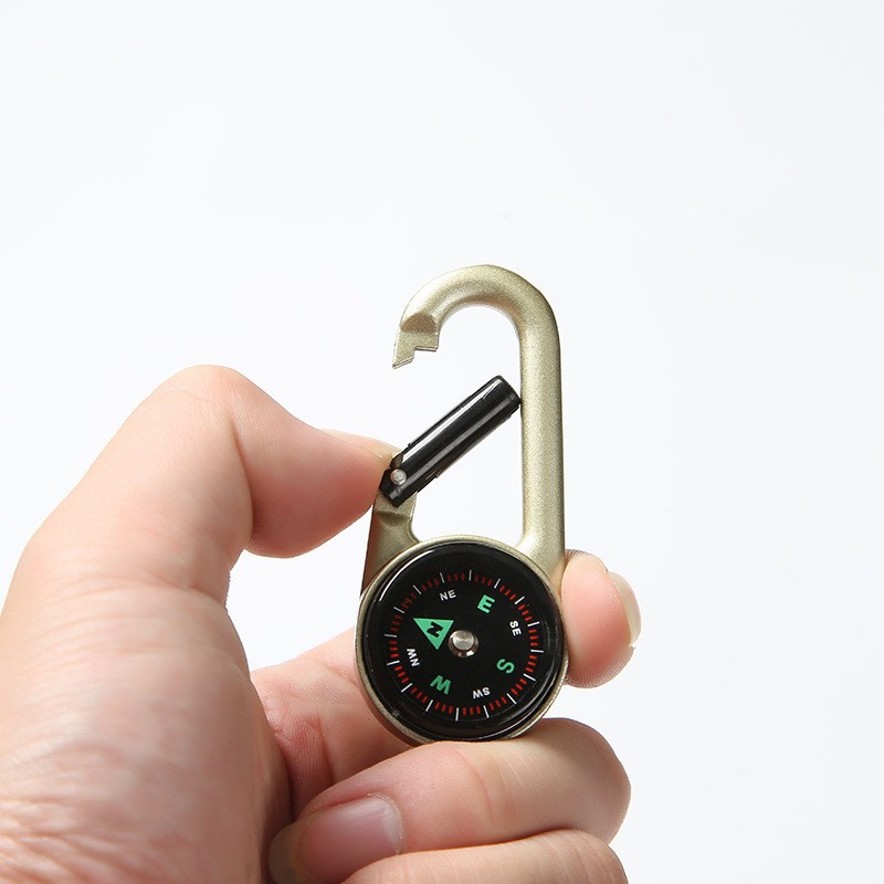 2-in-1 Metal Keychain with Com – Compass Keychain Mini Bewertung und Preis